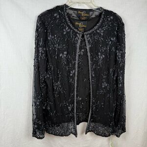 Classic Creations Black Beaded Evening Jacket and Shell